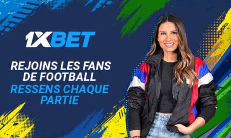 Sandrine Gabra, 1xBet Ambassador for the 2026 World Cup, at a special event bringing together soccer fans from across the Arab world